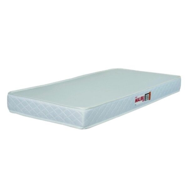 Colchão Solteiro Espuma D20 Malibu 88x188x12cm Branco Hellen