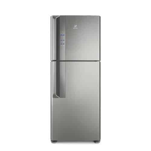GeladeiraRefrigerador Electrolux Duplex IF55S Frost Free Inverter Top Freezer 431L Platinum - 220v