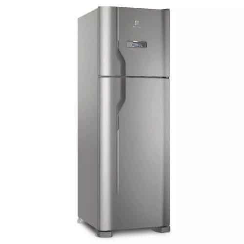 GeladeiraRefrigerador Electrolux Frost Free DFX41 Inox 371L - 110v